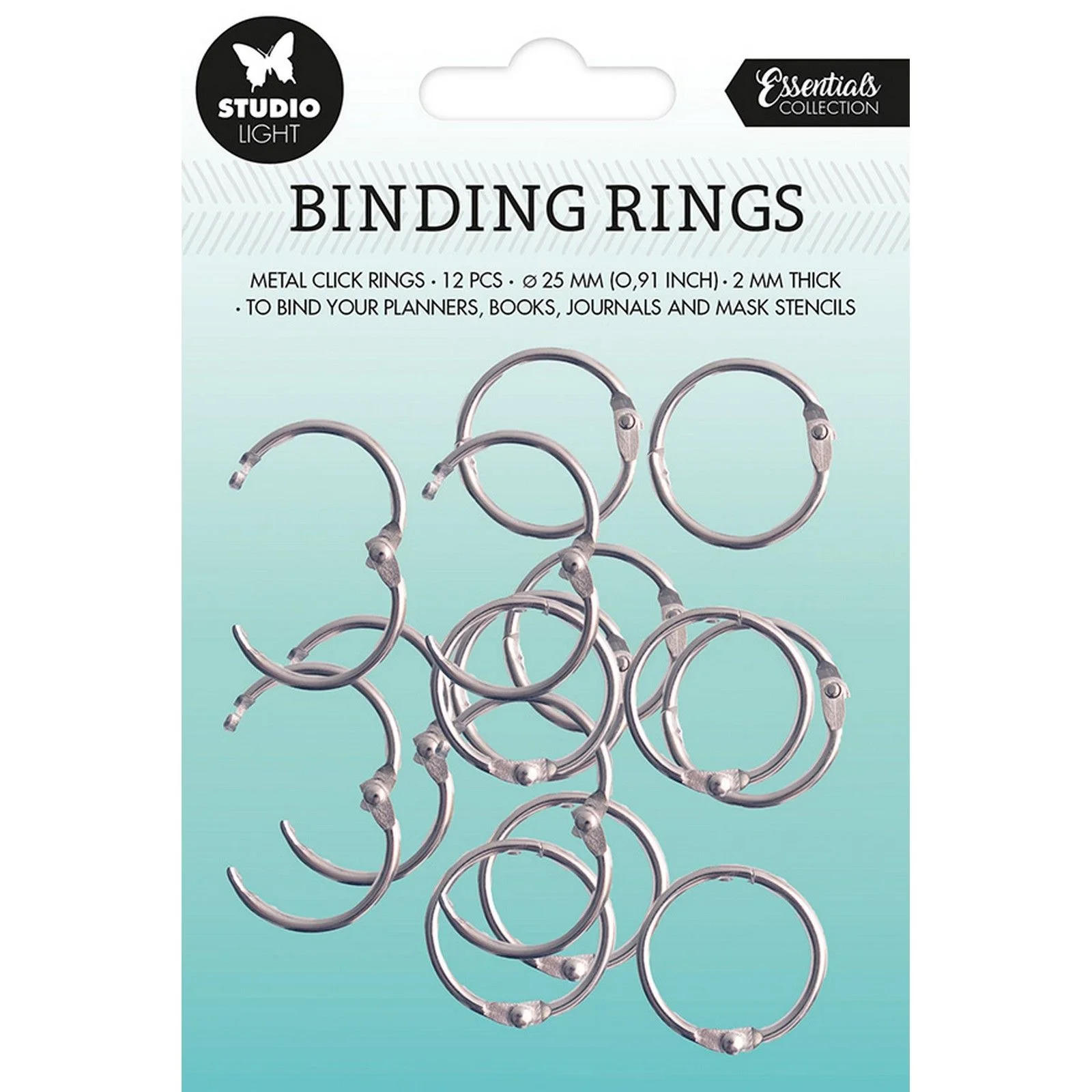 SL-ES-RING03 Binding Rings silver