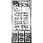 TH-MST058 SA / TIM HOLTZ MINI STENCIL SET #58