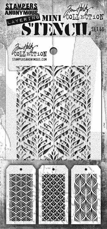 TH-MST060 SA / TIM HOLTZ MINI STENCIL SET #60