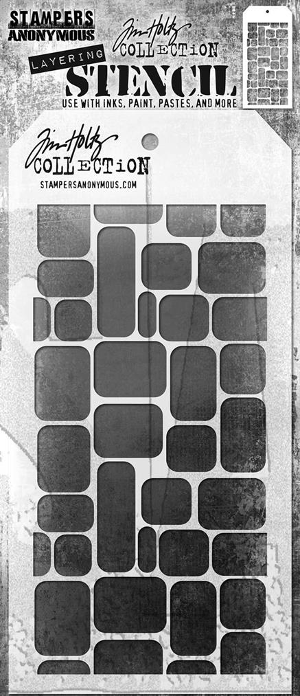 TH-S178 / TIM HOLTZ LAYERED STENCIL “Labels”