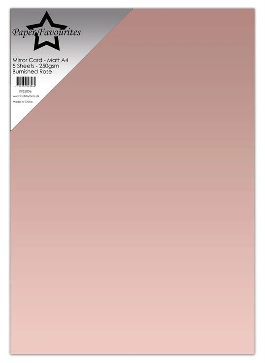 PFSS006 Paper Favourites Mirror Card Mat "Burnished Rose"