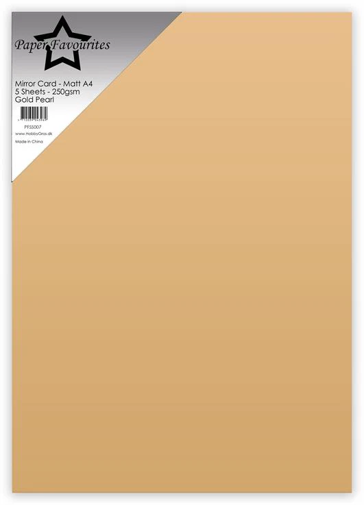 PFSS007 Paper Favourites Mirror Card Mat "Gold Pearl"