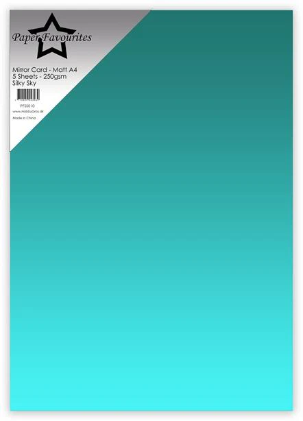 PFSS010 Paper Favourites Mirror Card Mat Silky Sky