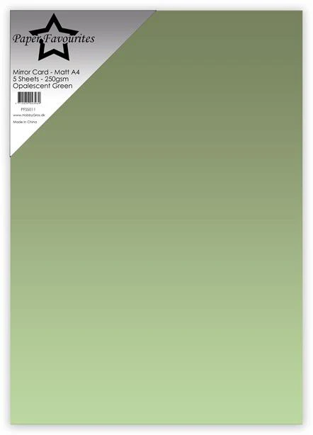 PFSS011 Paper Favourites Mirror Card Mat Opalescent Green
