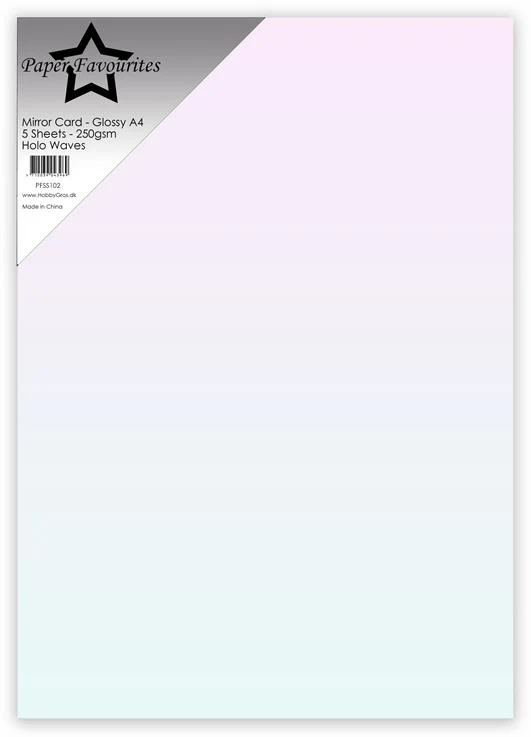 PFSS102 Paper Favourites Mirror Card Mat Holo Waves