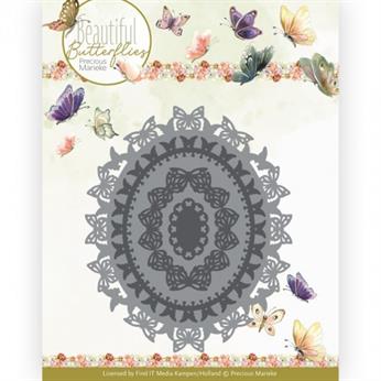 PM10254 Precious Marieke Die - "Butterfly Oval"