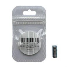 SBA601 Neodymium Magnet 1x8mm - 20szt