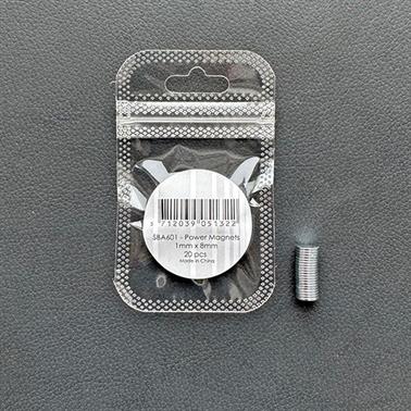SBA601 Neodymium Magnet 1x8mm - 20szt