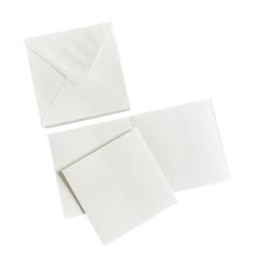 SS116 HobbyGros Storage - 50 Sets of 135x135mm Card/Envelopes "Snow White"