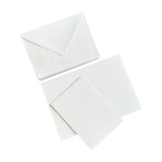 SS120 HobbyGros Storage - 50 Sets of A6 Card/Envelopes "Pure White"