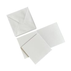 SS121 HobbyGros Storage - 50 Sets of 135x135mm Card/Envelopes "Pure White"