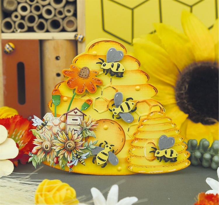 YCD10318 Yvonne Creations Cutting Die - "Bee Hive"