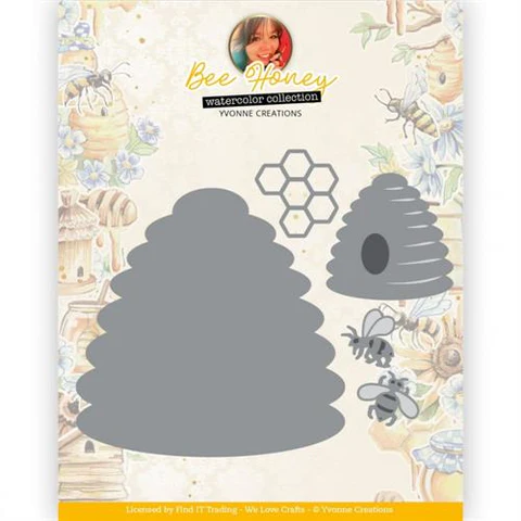 YCD10318 Yvonne Creations Cutting Die - "Bee Hive"