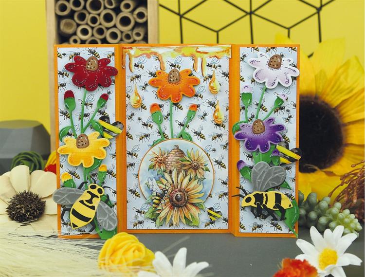 YCD10320 Yvonne Creations Cutting Die - "Bees"
