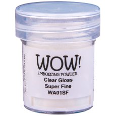 WA01SF WOW! Embossing Powder Clears - Clear Gloss - Super Fine