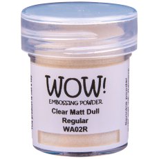 WA02R WOW! Embossing Powder Clears - Clear Matt Dull - Regular