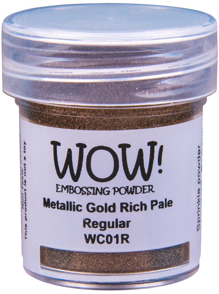 WC01R WOW! Embossing Powder Metallics - Gold Rich Pale - Regular