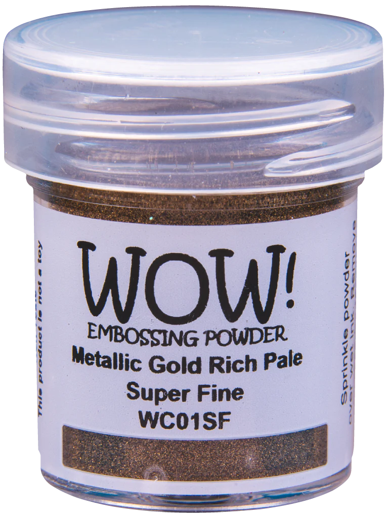 WC01SF WOW! Embossing Powder Metallics - Gold Rich Pale - Super Fine