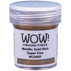 WC04SF WOW! Embossing Powder Metallics - Gold Rich - Super Fine