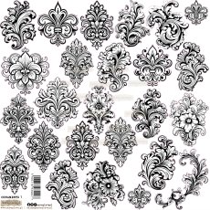 NSL-01 Paper stickers Scraplove - ORNAMENTS 1