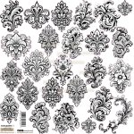 NSL-01 Paper stickers Scraplove - ORNAMENTS 1