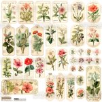 NSL-12 Paper stickers Scraplove - VINTAGE TAG 6