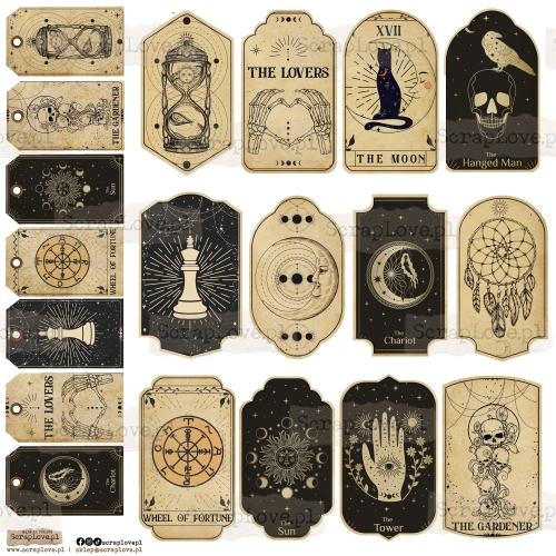 NSL-14 Paper stickers Scraplove - VINTAGE LABEL 7