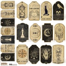 NSL-14 Paper stickers Scraplove - VINTAGE LABEL 7