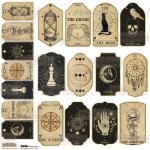 NSL-14 Paper stickers Scraplove - VINTAGE LABEL 7