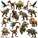 NSL-30 Paper stickers Scraplove - DINOSAUR