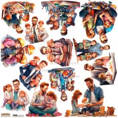 NSL-31 Paper stickers Scraplove - FATHER 1