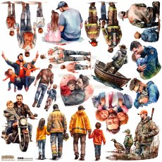 NSL-32 Paper stickers Scraplove - FATHER 2