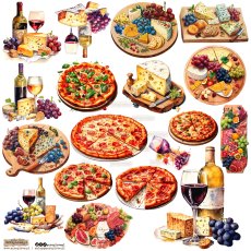 NSL-34 Paper stickers Scraplove - FOOD 1