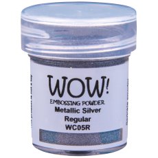 WC05R WOW! Embossing Powder Metallics - Silver - Regular