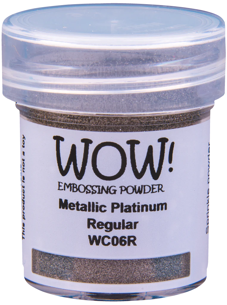 WC06R WOW! Embossing Powder Metallics - Platinum - Regular