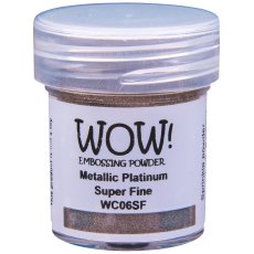 WC06SF WOW! Embossing Powder Metallics - Platinum - Super Fine