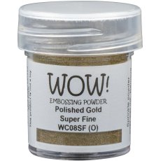WC08SF WOW! Embossing Powder Metallics - Polished Gold - Super Fine
