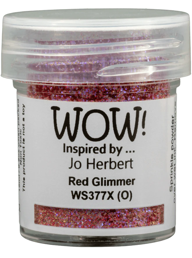 WS377X WOW! Embossing Powder Embossing Glitters - Red Glimmer
