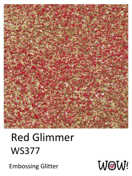 WS377X WOW! Embossing Powder Embossing Glitters - Red Glimmer