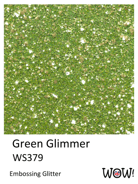 WS379X WOW! Embossing Powder Embossing Glitters - Green Glimmer