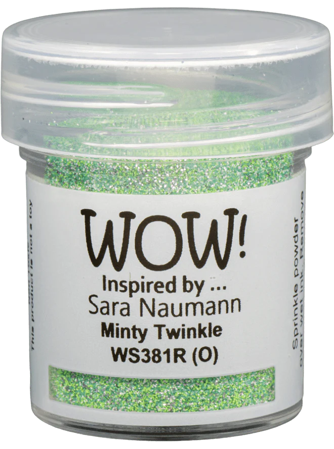 WS381R WOW! Embossing Powder Embossing Glitters - Minty Twinkle
