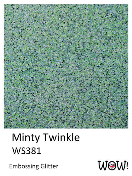 WS381R WOW! Embossing Powder Embossing Glitters - Minty Twinkle