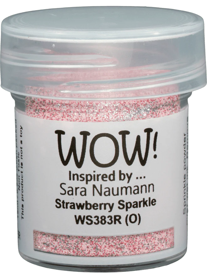 WS383R WOW! Embossing Powder Embossing Glitters - Strawberry Sparkle