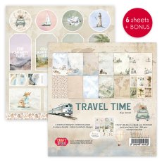 CPS-TRT30-6 Paper set 12x12" Travel Time -6 sheets Craft & You Design