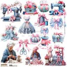 NSL-53 Paper stickers Scraplove - SEWING 2