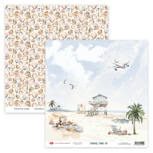 CPS-TRT30-12 Paper set 12x12" Travel Time -12 sheets