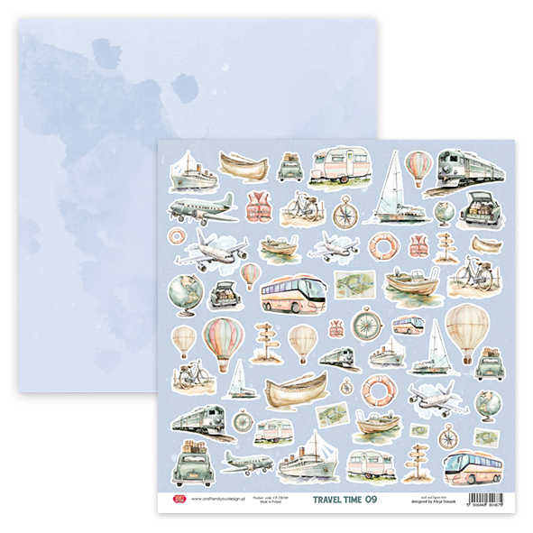 CP-TRT09 Elements for self-cutting out 12x12" Travel Time 07