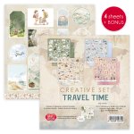 CSET-TRT30-4 CREATIVE set 30,5x30,5cm Travel Time - 4 sheets