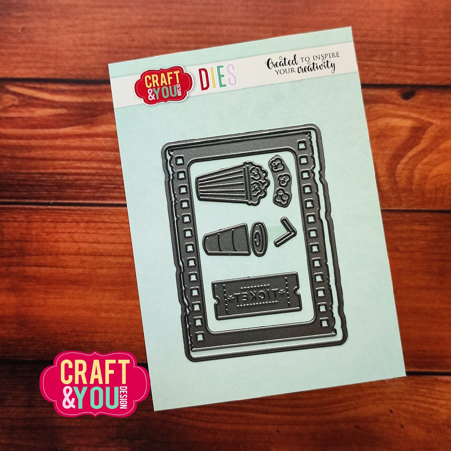 CW296 Cutting Die - ATC Cinema Set - Craft&You Design