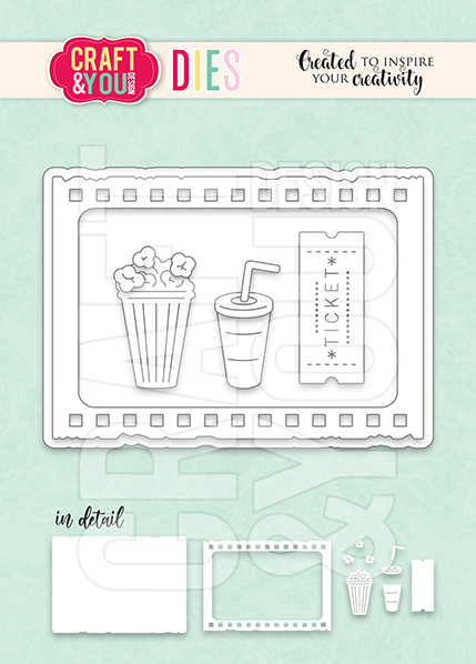 CW296 Cutting Die - ATC Cinema Set - Craft&You Design